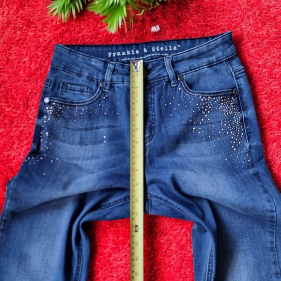 Frankie & Stella Bedazzled Denim Jeans - Picture 11 of 12